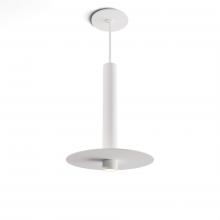 Koncept Inc Canada CMP-S1-S-12-MWT+MPTB9 - Combi Pendant 12" Single Unit Matte White with Matte White Canopy, 9" metal plate (White/Pai