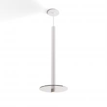 Koncept Inc Canada CMP-S1-S-24-MWT+GCLR9 - Combi Pendant 24" Single Unit Matte White with Matte White Canopy