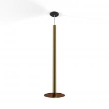 Koncept Inc Canada CMP-S1-S-36-BRS+GTEA9 - Combi Pendant 36" Single Unit Brass with Matte Black Canopy