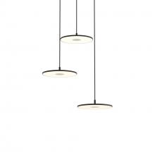 Koncept Inc Canada YUP-C3-SW-MTB - Yurei Circular 3 Pendant Lamp (Matte Black) (No Lamp Shade)