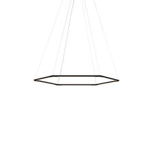 Koncept Inc Canada ZBP-16-H-SW-MTB-CNP - Z-Bar Pendant Small Honeycomb, Soft Warm, Matte Black, 36" x 32"