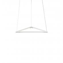 Koncept Inc Canada ZBP-16-T-SW-MWT-CNP - Z-Bar Pendant Small Triangle, Soft Warm, Matte White, 18" x 16"