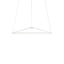 Koncept Inc Canada ZBP-24-T-SW-MWT-CNP - Z-Bar Pendant Medium Triangle, Soft Warm, Matte White, 26" x 23"