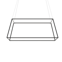 Koncept Inc Canada ZBP-48-RS-SW-MTB-CNP - Z-Bar Pendant Rise Large Square, Soft Warm, Matte Black, 51" x 51" x 20"