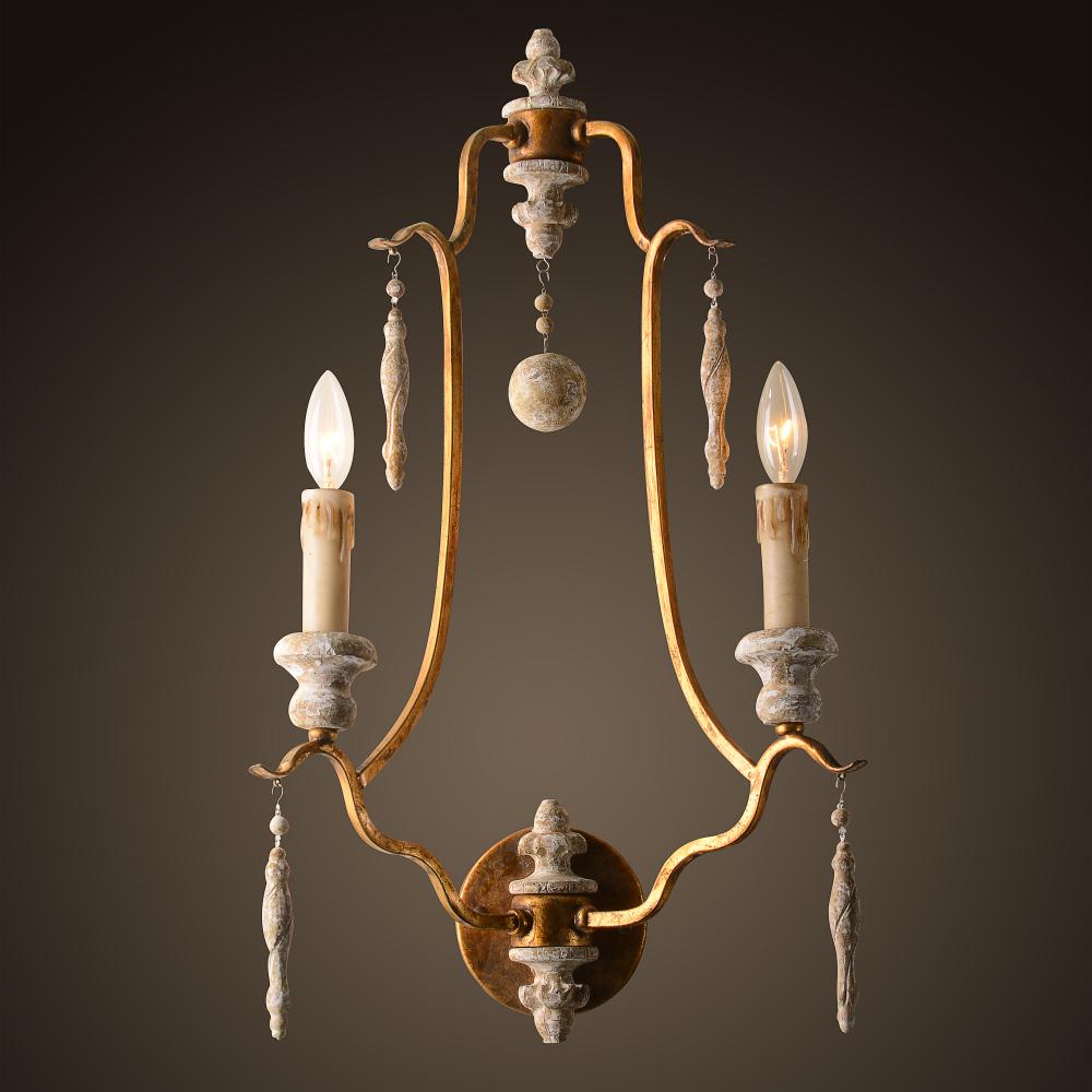 Arietta  Sconce w/ gold finish