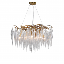 Terracotta Lighting H22104-7 - Alpine Villages Winter Ice Drop  Chandelier