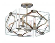 Minka Metropolitan N7764-683 - 4 LIGHT CONVERTIBLE SEMI FLUSH/PENDANT