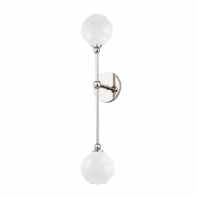 Hudson Valley 4802-PN - 2 LIGHT WALL SCONCE