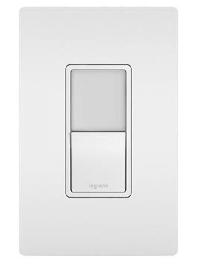 radiant® Single Pole/3-Way Switch with Night Light, White