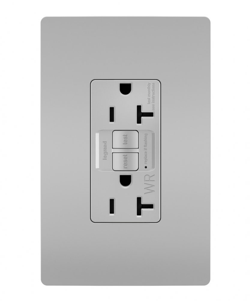 radiant® Tamper-Resistant Weather-Resistant 20A Duplex Self-Test GFCI Receptacles with SafeLock® Pro