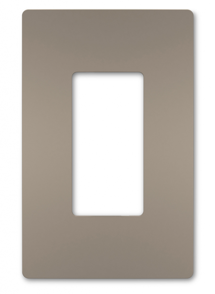 radiant® One-Gang Screwless Wall Plate, Nickel