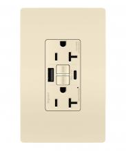 Legrand Radiant 2097TRUSBACLA - radiant® Tamper-Resistant 20A Duplex Self-Test GFCI Receptacles with SafeLock® Protection, Type A/C 