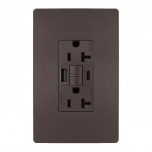 Legrand Radiant 2097TRUSBAC - radiant® Tamper-Resistant 20A Duplex Self-Test GFCI Receptacles with SafeLock® Protection, Type A/C 