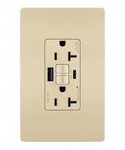 Legrand Radiant 2097TRUSBACI - radiant® Tamper-Resistant 20A Duplex Self-Test GFCI Receptacles with SafeLock® Protection, Type A/C 