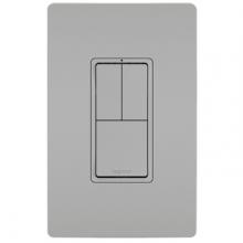 Legrand Radiant RCD113GRY - radiant® Two Single-Pole Switches and Single Pole/3-Way Switch, Gray