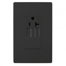 Legrand Radiant 2097TRSGLBK - radiant? 20A Tamper-Resistant Self-Test Simplex GFCI Outlet, Black (10 pack)