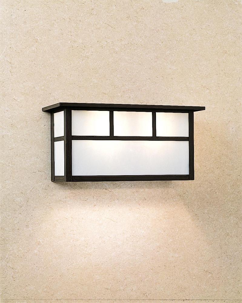 14" huntington short body sconce with double t-bar overlay