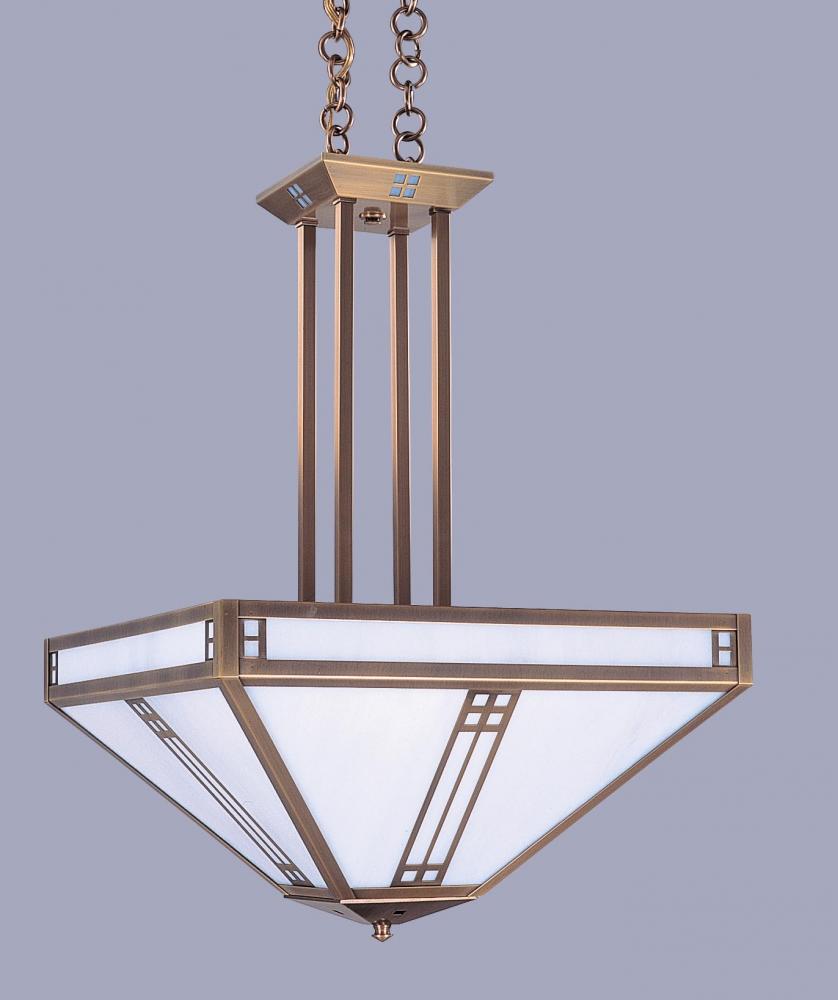 18" prairie inverted chandelier