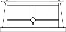 Arroyo Craftsman ABC-15RM-BZ - 15" Aberdeen column mount