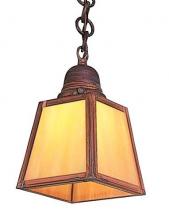 Arroyo Craftsman AH-1TGW-BK - a-line shade pendant with t-bar overlay