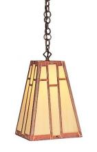 Arroyo Craftsman AH-8TN-BK - 8" asheville hanging pendant