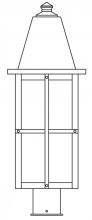 Arroyo Craftsman HP-8LOF-S - 8" hartford long body post mount