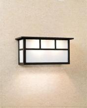 Arroyo Craftsman HS-14SDTCR-BZ - 14" huntington short body sconce with double t-bar overlay