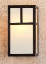 Arroyo Craftsman MS-12TTN-S - 12" mission sconce with t-bar overlay