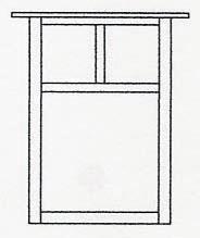 Arroyo Craftsman MW-15EGW-VP - 15" mission flush wall mount without overlay (empty)