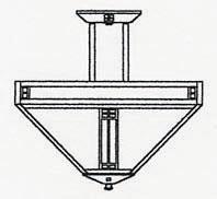 Arroyo Craftsman PIH-18AM-BZ - 18" prairie inverted ceiling mount