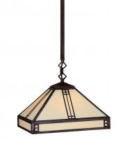 Arroyo Craftsman PSH-12M-P - 12" prairie stem hung pendant