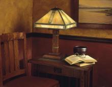 Arroyo Craftsman PTL-15M-BK - 15" prairie table lamp