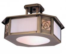 Arroyo Craftsman SCCM-15AM-MB - 15" saint clair inverted semi-flush ceiling mount