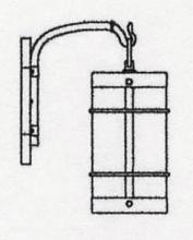 Arroyo Craftsman VB-7NRM-MB - 7" valencia wall mount - no roof