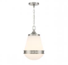 Lighting One US V6-L7-7950-1-SN - Endura 1-Light Pendant in Satin Nickel