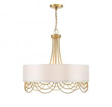 Lighting One US V6-L7-7100-4-260 - Croix 4-Light Pendant in True Gold