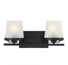 Lighting One US V6-L8-5250-2-BK - Klein 2-Light Bathroom Vanity Light in Matte Black