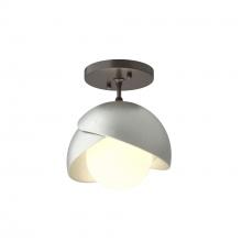 Hubbardton Forge 121377-SKT-14-82-GG0711 - Brooklyn 1-Light Double Shade Semi-Flush