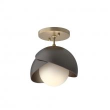 Hubbardton Forge 121377-SKT-84-14-GG0711 - Brooklyn 1-Light Double Shade Semi-Flush