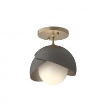 Hubbardton Forge 121377-SKT-84-20-GG0711 - Brooklyn 1-Light Double Shade Semi-Flush