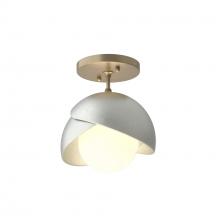 Hubbardton Forge 121377-SKT-84-82-GG0711 - Brooklyn 1-Light Double Shade Semi-Flush