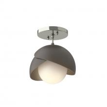 Hubbardton Forge 121377-SKT-85-07-GG0711 - Brooklyn 1-Light Double Shade Semi-Flush