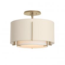 Hubbardton Forge 126501-SKT-84-SF1099-SA1590 - Exos Small Double Shade Semi-Flush