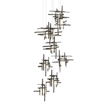 Hubbardton Forge 131109-SKT-LONG-14-YC0305 - Tura 9-Light Frosted Glass Pendant