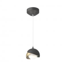 Hubbardton Forge 161183-SKT-STND-10-86-GG0711 - Brooklyn Double Shade Low Voltage Mini Pendant