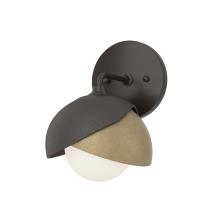 Hubbardton Forge 201374-SKT-14-84-GG0711 - Brooklyn 1-Light Double Shade Bath Sconce