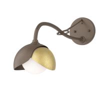 Hubbardton Forge 201377-SKT-05-86-GG0711 - Brooklyn 1-Light Double Shade Long-Arm Sconce