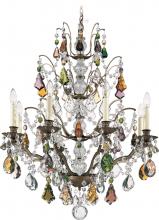 Schonbek 1870 5771-23H - Bordeaux 8 Light 120V Chandelier in Etruscan Gold with Clear Heritage Handcut Crystal