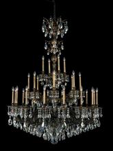 Schonbek 1870 5688-48R - Milano 28 Light 120V Chandelier in Antique Silver with Clear Radiance Crystal