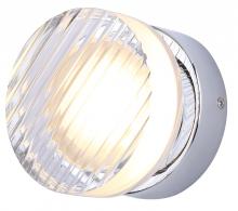 Canarm LWL297A05CH - BENNI 5.375 in. 1 Light Chrome Integrated LED Wall Light with Clear Acrylic Shade